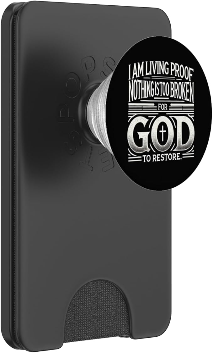 Inspirational Testimony Christian Religious Faith Phone Grip PopSockets PopWallet for MagSafe