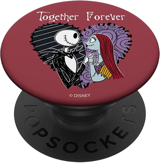 Disney The Nightmare Before Christmas Jack &amp Sally Forever PopSockets PopGrip: Swappable Grip for Phones &amp Tablets