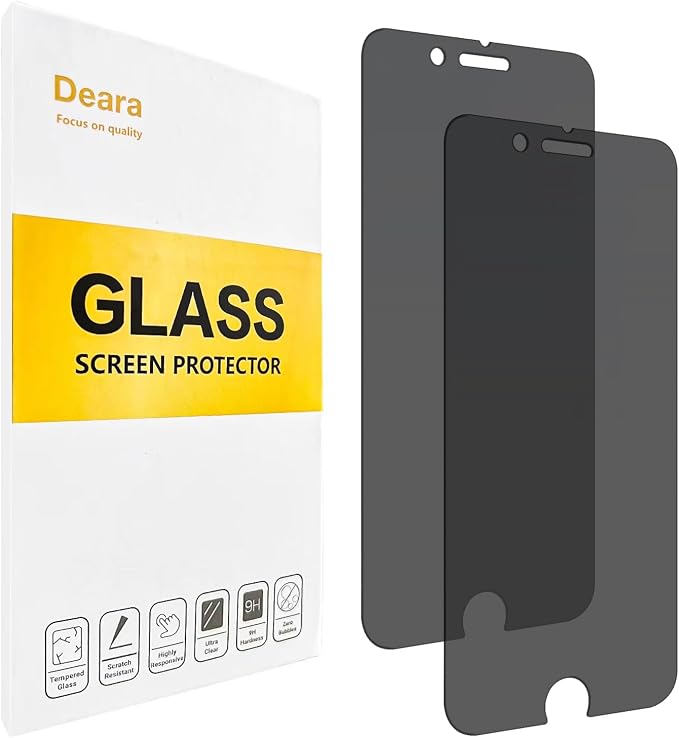 Deara ArmorPro 9H+ Tempered Glass Privacy Screen Protector for iPhone 11 Pro Max/iPhone Xs Max [6.5 Inch] Anti Spy Case Friendly (Longest Durable) 2 Pack