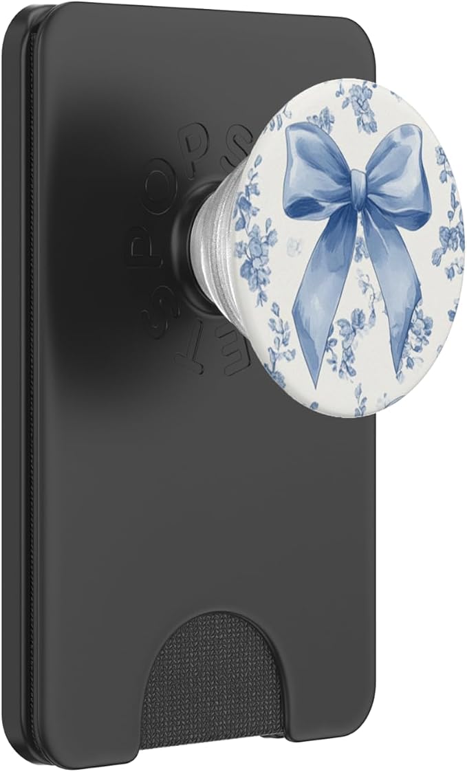 &amp Flower Toile Girly PopSockets PopGrip for MagSafe