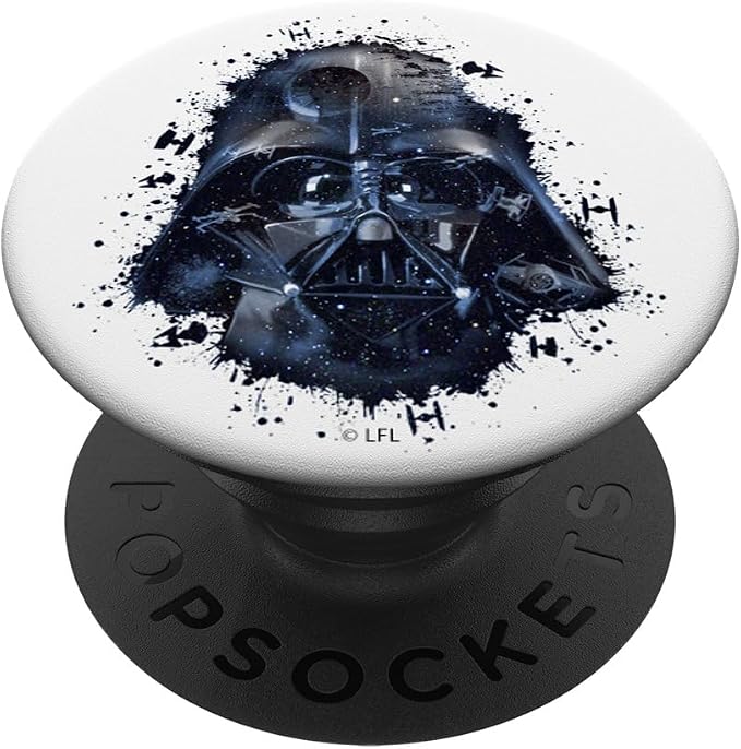 Star Wars Darth Vader Splatter Galaxy Helmet PopSockets Adhesive PopGrip