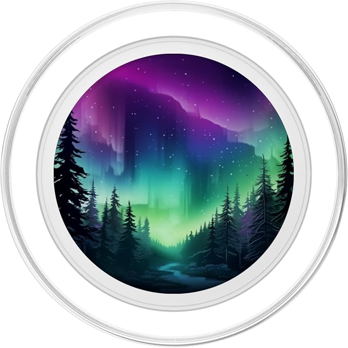 Aurora Borealis Dark Sky Nature Light Display PopSockets Adhesive PopGrip