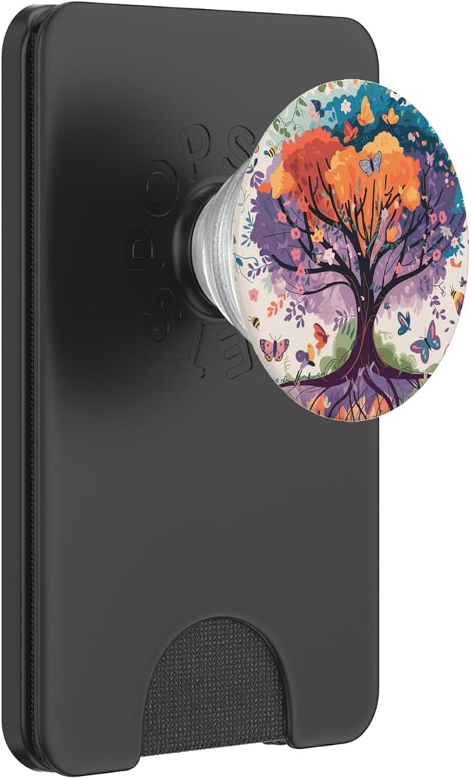 Vibrant Tree of Life | Colorful Watercolor Design PopSockets PopWallet for MagSafe