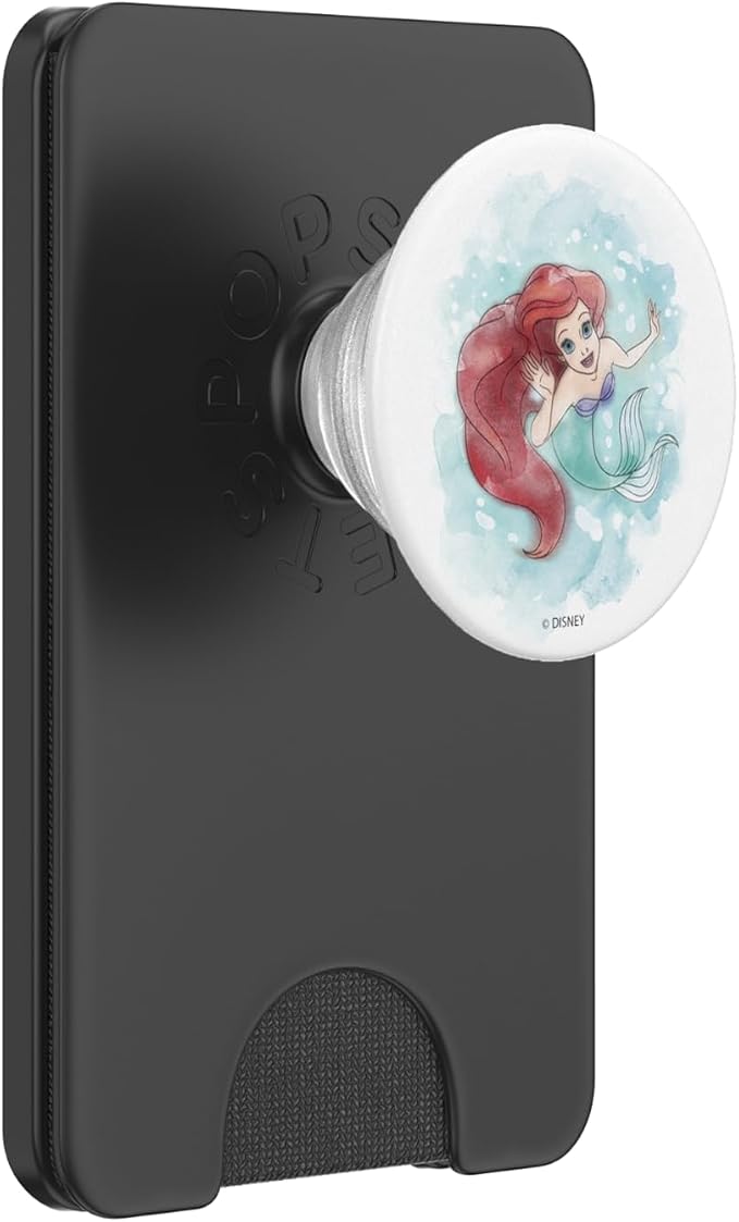 Disney Little Mermaid Ariel Watercolor Twerl PopSockets PopGrip: Swappable Grip for Phones &amp Tablets