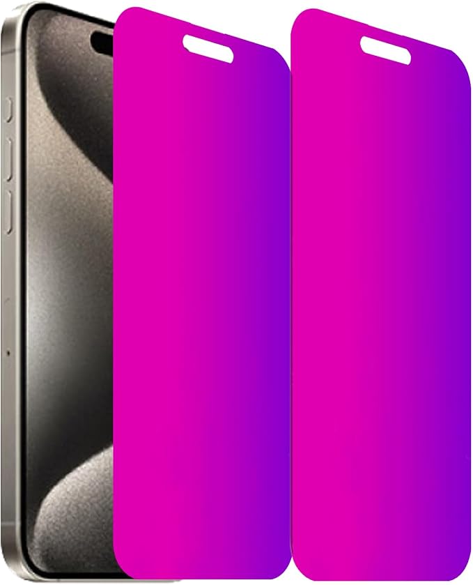 2 Pack Anti-Blue Privacy Tempered Glass for iPhone 11 / iPhone XR Anti-Spy Screen Protector Film Electroplated Gradient Colorful 6.1 inch