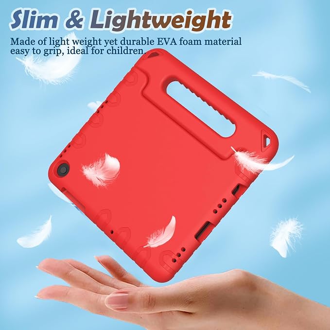 LTROP Shockproof Lightweight Convertible Handle Stand Case for Samsung Galaxy Tab A11 Plus 2025 / A9 Plus 11 Inch 2023 with Built-in Screen Protector Galaxy Tab A11+ / A9+ Case for Kids Black