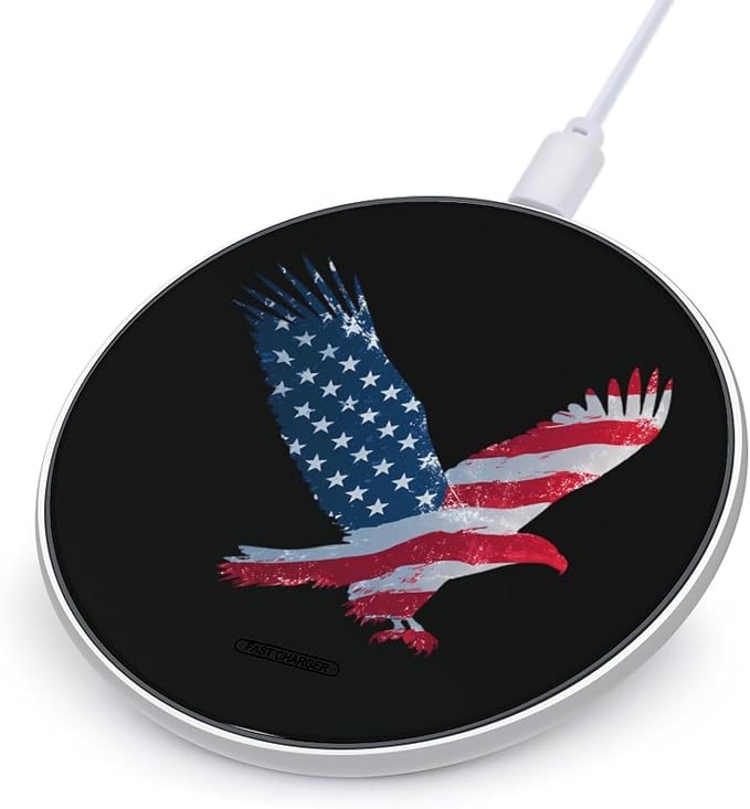 USA Ea-gles Wireless Charger Portable Charging Pad | LightweightAll Smartphone