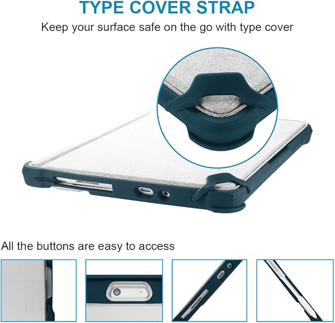 for Surface Go 3 Case Surface Go 2 Case Surface Go Cases Shockproof Rugged Folio Surface Go 3/ Go 2/ Go Protective Cases Cover Compatible with Microsoft Surface Go 2/ Go 3/ Go 10 inch Tablet