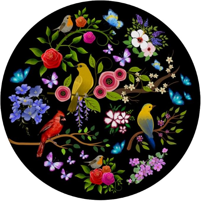 Flower Bird and Butterfly Garden Phone PopSockets Standard PopGrip