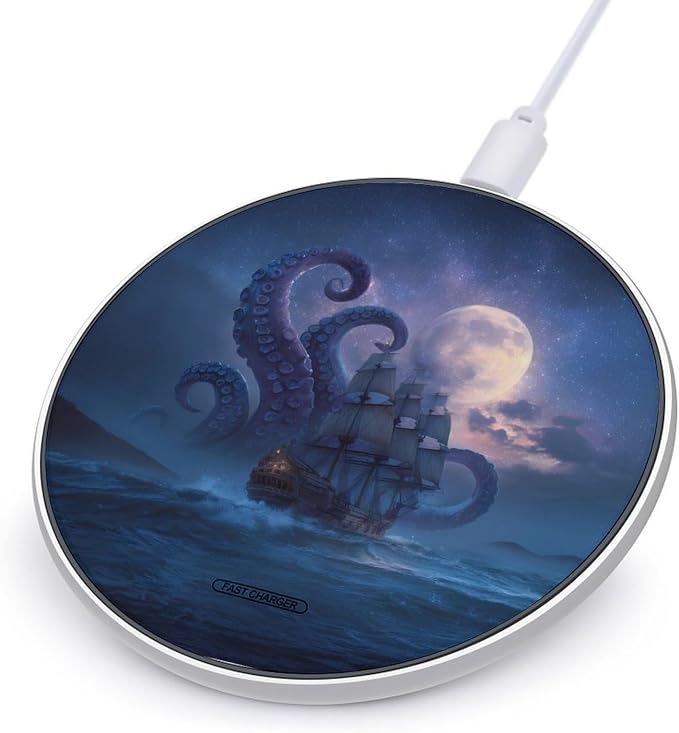 Octopus Monster Sailing Wireless Charger Portable Charging Pad | LightweightAll Smartphone