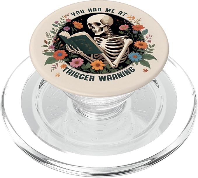 You Had Me At Trigger Warning Dark Romance Smutt Book Reader PopSockets PopGrip for MagSafe