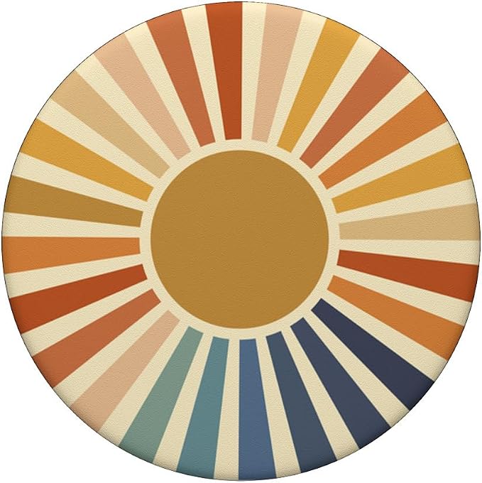 Sunset Retro Fall Colors Nostalgic Style Phone Popper PopSockets Adhesive PopGrip