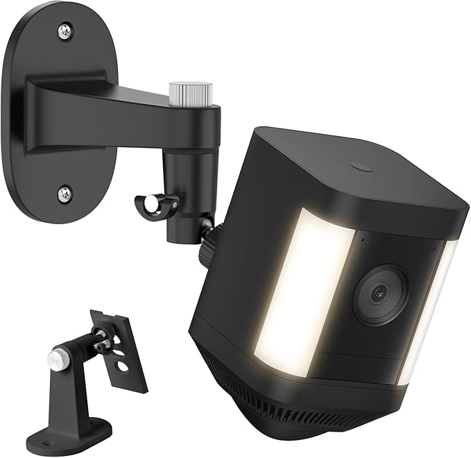 Adjustable Wall Mount for Spotlight Cam Plus/Pro (Battery) and Stick Up Cam/Pro (Battery), 360° Swivel Mounting Bracket for Indoor and Outdoor Use,Black