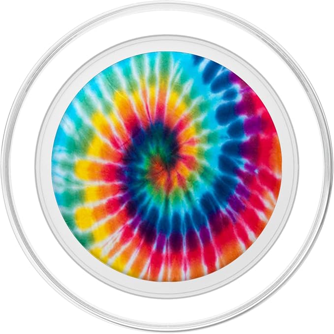 Tie Dye Rainbow Cute Rainbow Tie Dye Swirl Design Colorful PopSockets Adhesive PopGrip