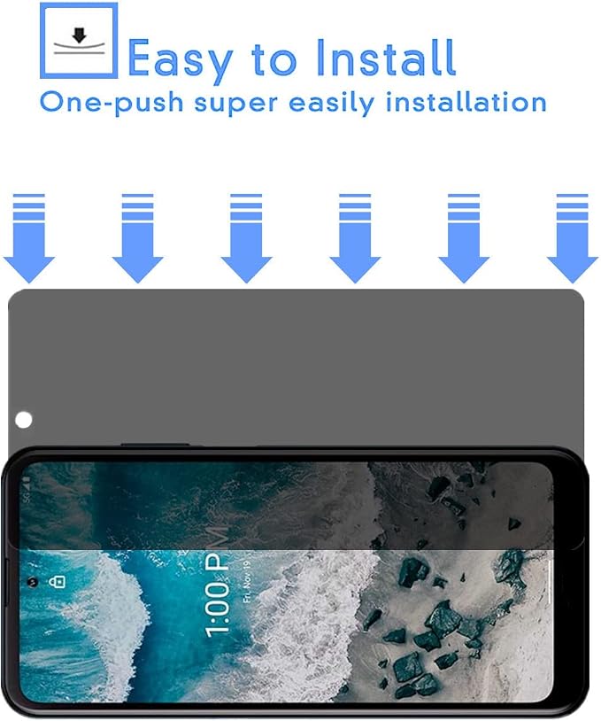 for Nokia X100 Anti-Spy Tempered Glass [2 Pcs] 9H Hardness Anti-Scratch Anti-Peeping Privacy Screen Protector Proteceive Film for Nokia X100 Phone