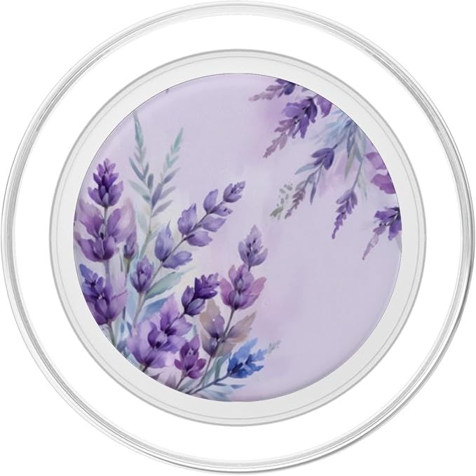 Lavender Floral Pattern PopSockets Adhesive PopGrip