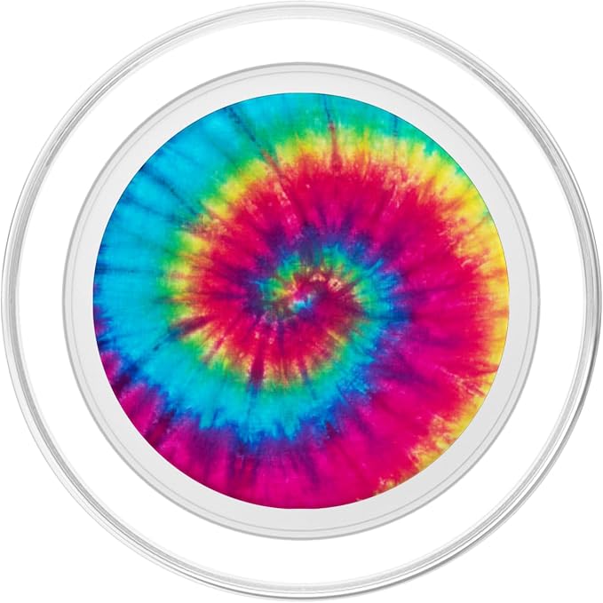 CJ Grips Tie Dye Rainbow Swirl PopSocket Adhesive PopGrip for iPhone 11