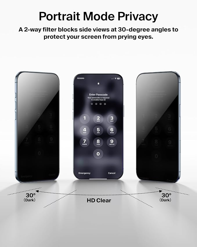 Belkin ScreenForce UltraGlass 2 Screen Protector for iPhone Air 25X Stronger Glass Scratch-Resistant &amp Impact Protection Easy Align Tray for Bubble-Free Application Made with Recycled Glass
