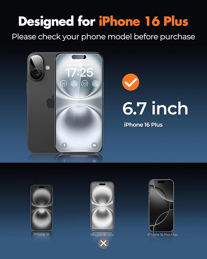 UNBREAKcable iPhone 15 Screen Protector 3-Pack Upgraded Dual-Tempered Glass + 3 Camera Lens Protectors Military-Grade 9H Hardness HD Clarity Anti-Fingerprint Case Friendly 6.1 Inch | Upgraded Du