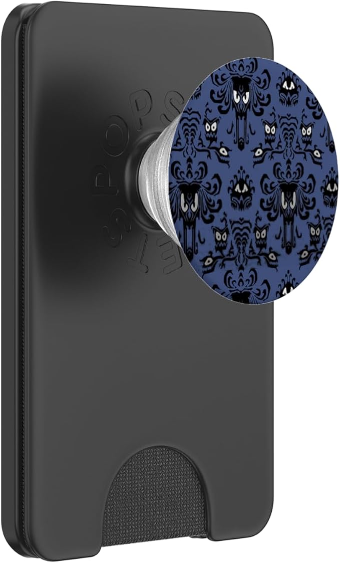Spooky Wallpaper Halloween Pattern Purple PopSockets PopGrip: Swappable Grip for Phones &amp Tablets PopSockets Adhesive PopGrip