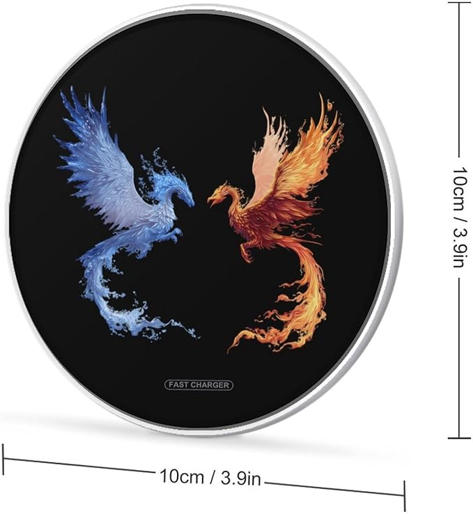 Dragon Phoenixes Wireless Charger Portable Charging Pad | LightweightAll Smartphone