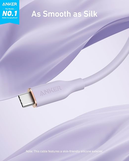 Anker USB C Cable 240W Type C Fast Charging (2-Pack 6 ft Black + White) | USB 2.0 for iPhone 17 / 16 / 15 Series MacBook Pro 2020 and More