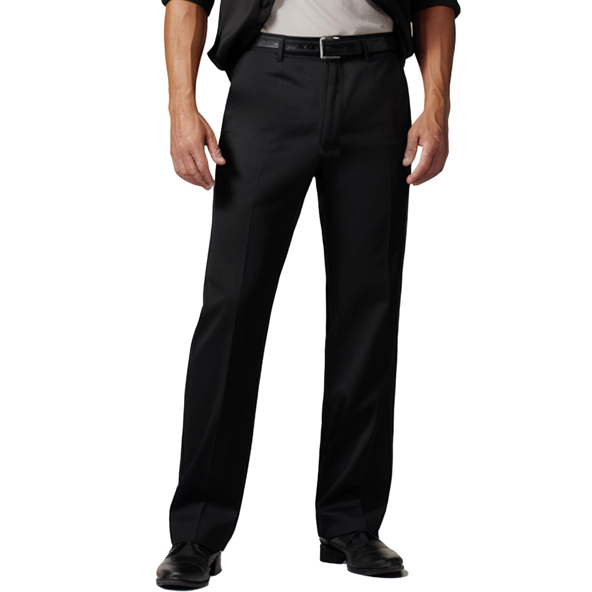 YUCENFU Mens Classic Fit Khaki Casual Chino Pants Hidden Waistband Big Tall