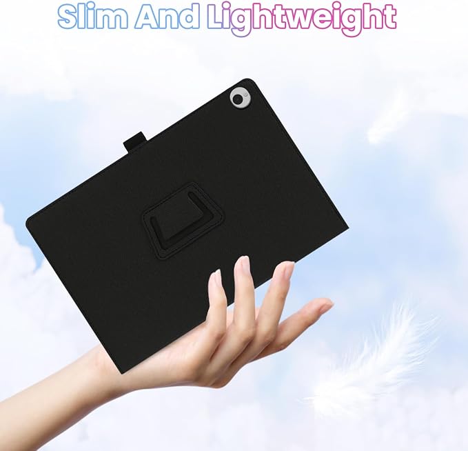 Case for Wacom MovinkPad 11 11-Inch TabletShockproof PU Leather Cover with Hand Strap Two-Fold StandCompatible with MovinkPad 11 11 Android Tablet (Black)