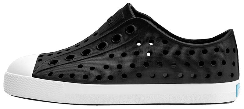 Native Shoes Unisex-Kids Jefferson Sneakers, Jiffy Black/Shell White, 10 Toddler