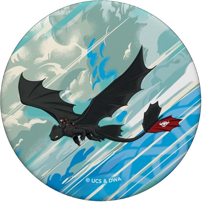 DreamWorks Dragons Hiccup and Toothless Conquer the Skies PopSockets Adhesive PopGrip