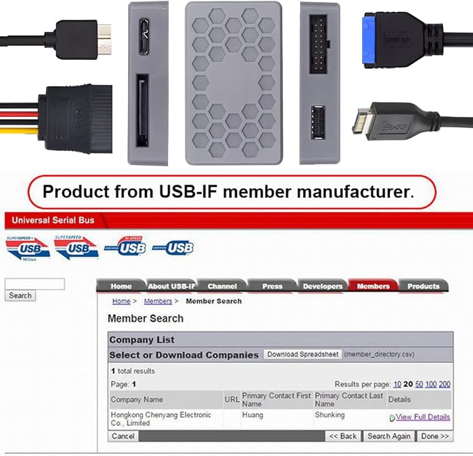 cablecc 5Gbps Type-E USB 3.1 Front Panel Socket &amp USB 2.0 to NVME NGFF M-Key Express Card VL805 Adapter for Motherboard