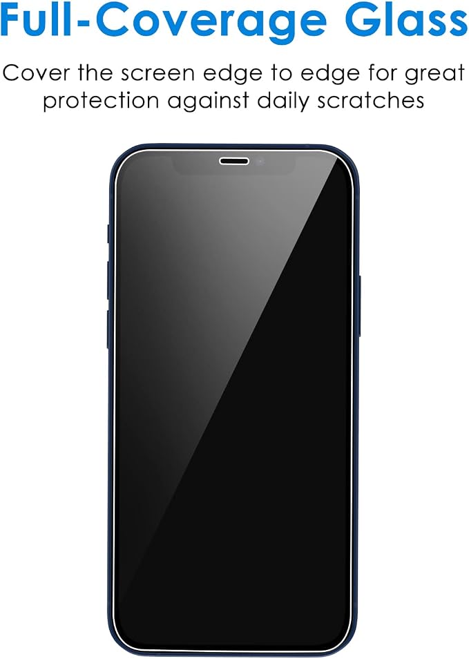 JETech One Touch Install Screen Protector for iPhone 11/XR 6.1-Inch Full Coverage Tempered Glass Film Auto Alignment Tool Kit HD Clear 2-Pack