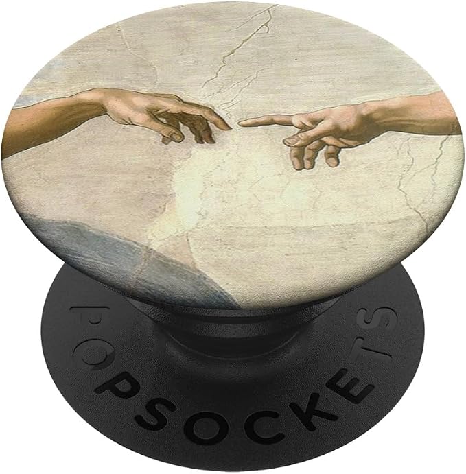 Creation of Adam Michelangelo Buonarroti Painting Art Pop PopSockets Adhesive PopGrip