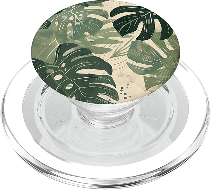 Monstera Leaf Botanical Tropical Plant PopSockets Adhesive PopGrip