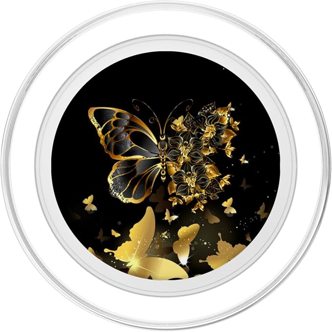 Butterfly Ladies Butterfly Decoration Golden Butterfly PopSockets Adhesive PopGrip