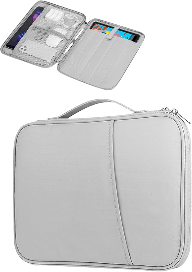 for XPPen Magic Drawing Pad 12.2 Inch Tablet Sleeve Carrying Case with Handle Water-Resistant Double-Layer Design Black