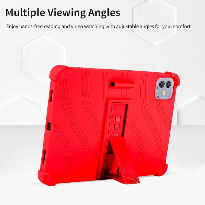 Case for Blackview Link 8 12.7-Inch Tablet – Shockproof Silicone Protective Cover with Kickstand Drop-Resistant Business Style (Black)