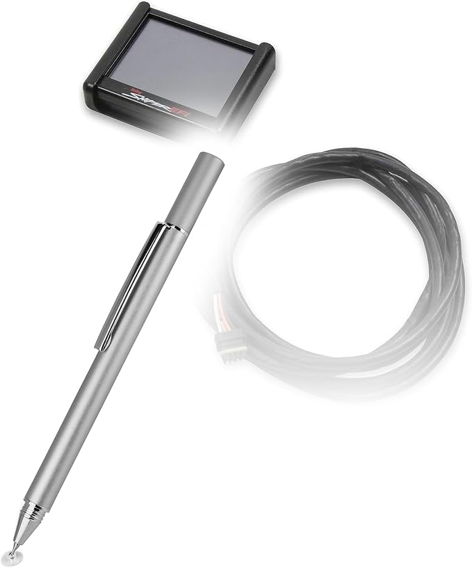 BoxWave Stylus Pen Compatible with Holley LCD Touch Screen (3.5 in) - FineTouch Capacitive Stylus Super Precise Stylus Pen - Metallic Silver