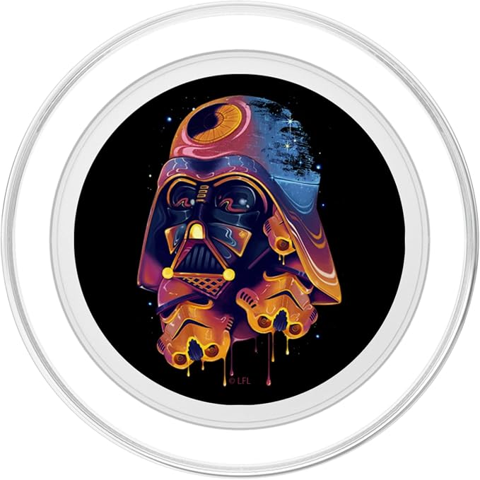 Star Wars Darth Vader Trooper Helmets Psychedelic Drip PopSockets Adhesive PopGrip