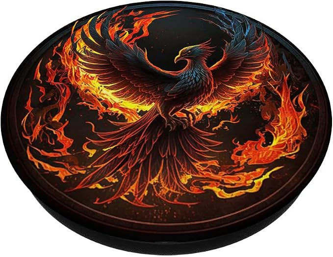 Phoenix Firebird Spiritual Bird Mythical Creature Colorful PopSockets Standard PopGrip