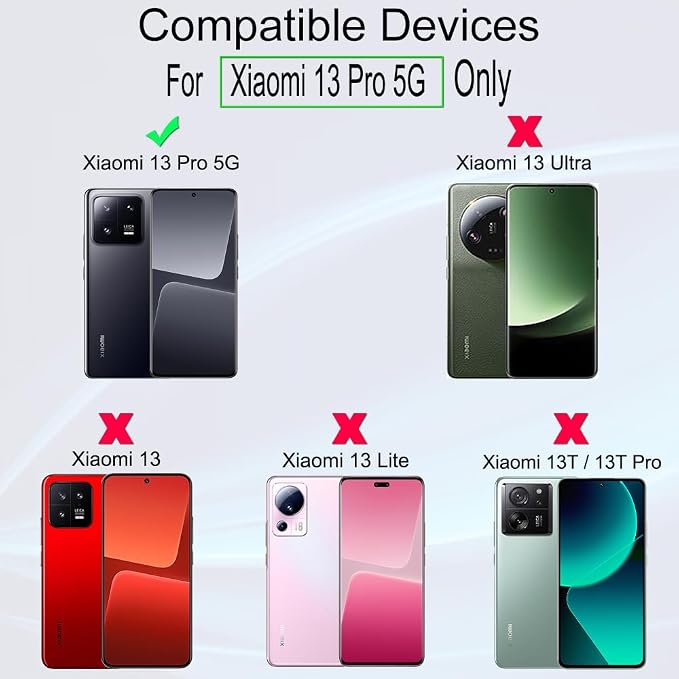 Ibywind for Xiaomi 13 Pro 5G Screen Protector2-PackHydrogel Film with Camera Lens ProtectorEasy Installation ToolBubble-FreeFingerprint Unlock CompatibleAnti-ShatterAnti-Scratch