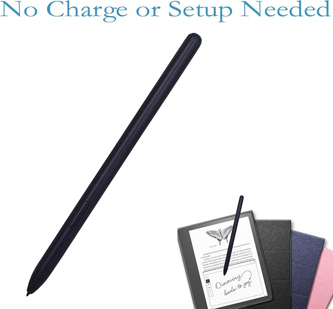 Black Stylus Pen Replacement for Kindle Scribe 4096 Pressure Sensitivity Magnet Adsorption EMR Pen for Digital Writing Drawing Replacement for Kindle Scribe Pen