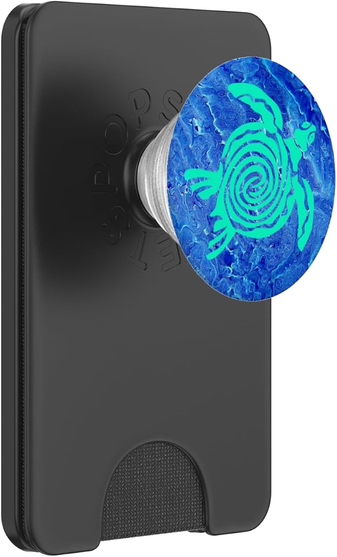 Sea Turtle Phone GripTeal Turtle Phone Pop Out Blue Turtle PopSockets Adhesive PopGrip