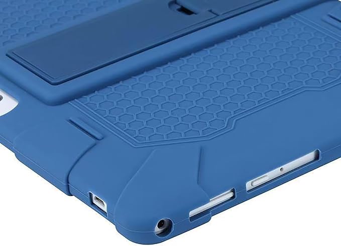 Universal Silicone Tablet Case - 10.1 Inch Cover Shockproof Protective Cover with Stand Soft Slim &amp Non-Slip Grip Kids Android Tablet Suitable for BBK R30/R10/H9/K10plus (24x17cm) (Bean Green)