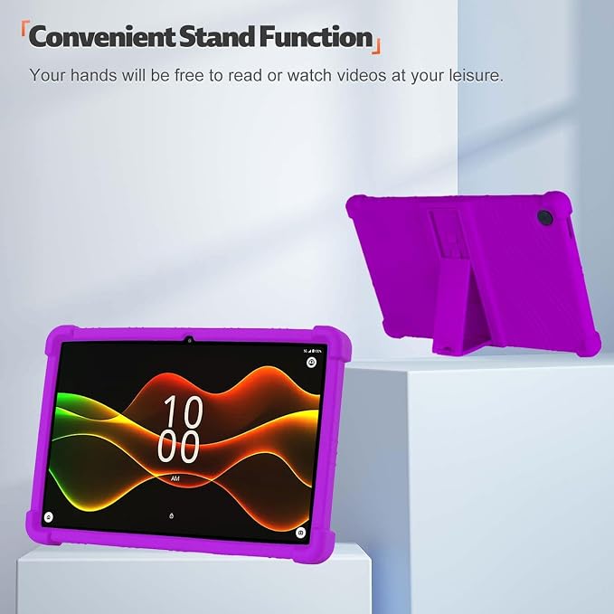 Case for Boost Celero5G TAB 10.9 Inch Tablet 2025 Released - Protective Lightweight Durable Silicone Stand Cover Case (Black)