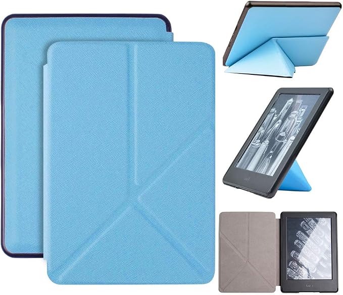 Case for 6.8 Kindle Paperwhite 5 (11th Generation-2021 Release) Standing Origami Slim Shell Cover with Auto Wake/Sleep for Kindle Paperwhite Signature Edition E-Reader Black