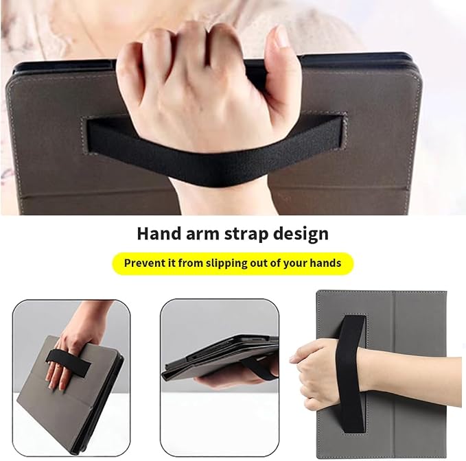for TCL TAB 10 NXTPAPER 5G 10.4 Inch Tablet CasePU Leather Slim Cover Soft Back Shell Folding Multi-Viewing Angles Stand for TCL TAB 10 NXTPAPER 5G 10.4 Inch Model 9199S Tablet (Black)
