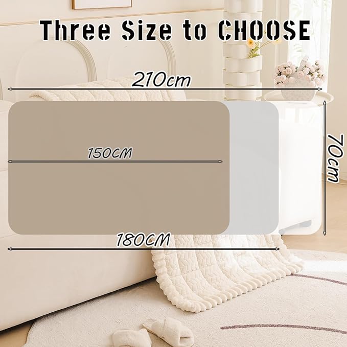 Sofa Cover Fuzzy Couch Cover for Pet, Couch Covers for Dogs Washable Non-Slip Sofa Slipcover Cushion Protector Pets Friendly Mat Bed White