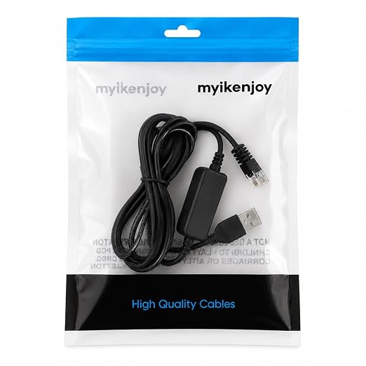 USB to RJ11 Radar Detector Power Cord 12.1ft USB Power Cable for Escort | Compatible with Escort MAX 360c MAX 360 iX iXc 9500ix MAX 3 MAX 4 MAX 360c MKII Redline 360c and Select RJ11 Models