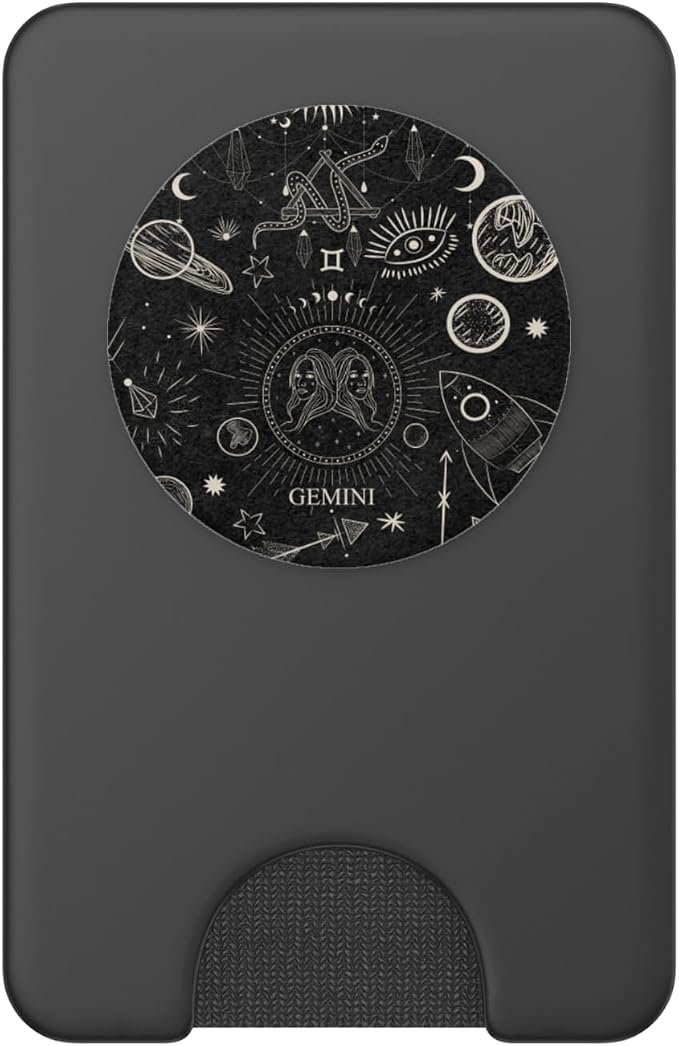 Galaxy Zodiac Sign Astrological Celestial Aesthetic Gemini PopSockets Adhesive PopGrip